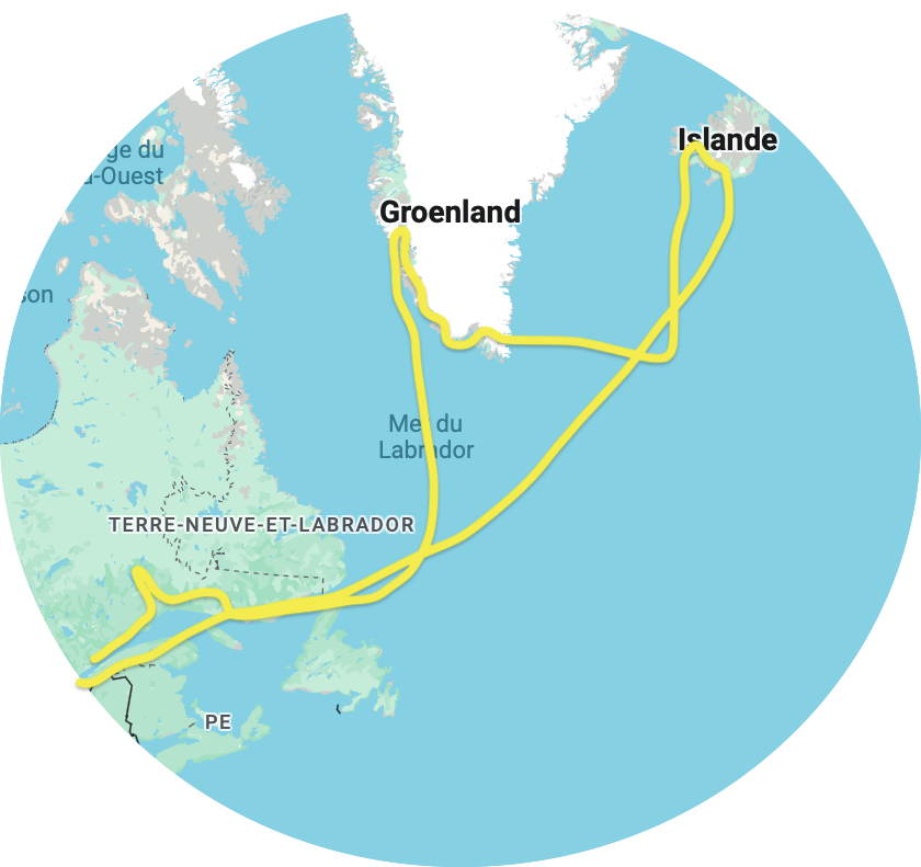 MTL à Reykjavyk map