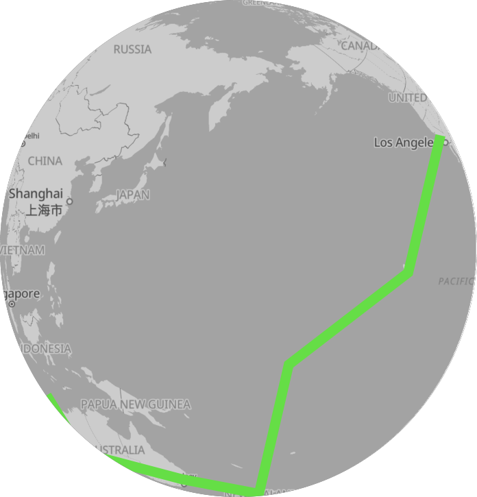 Tour du monde 2023 Map